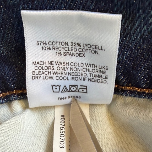 Express Conscious Edit Flared Denim Midi Skirt Panel Seam A-Line Size 4 - Picture 5 of 10